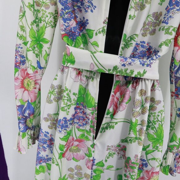 Victor Costa Floral Dress Womens S White Y2K Dainty Bloomcore Romantic Vintage - Picture 9 of 16